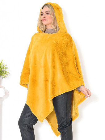 Poncho din Blana Irisha DT06602-03