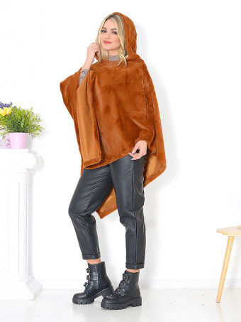 Poncho din Blana Irisha DT06602-06