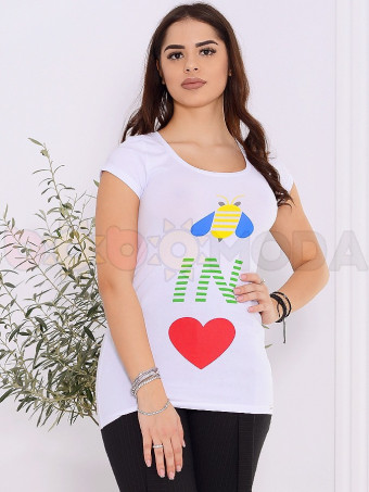 Tricou Dama Teo 9869 White