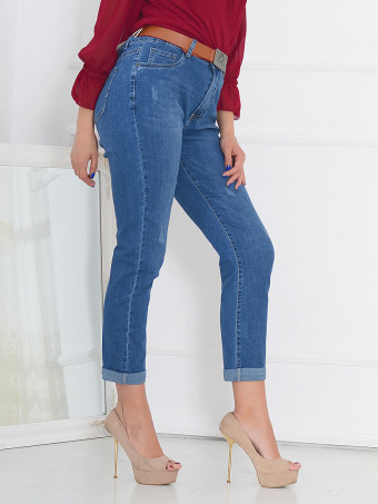 Pantaloni Dama Jeans Masura Mare ZL6602