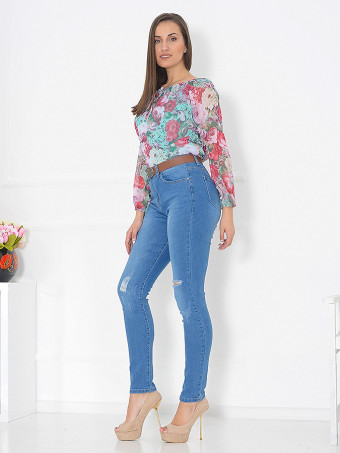 Pantaloni Jeans Masura Mare W9758