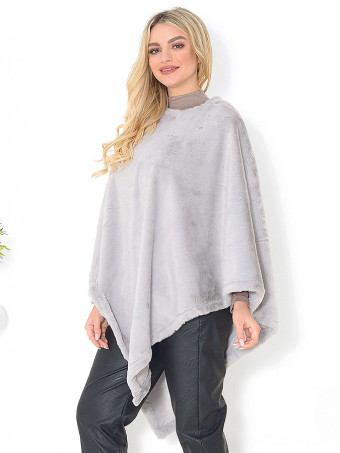 Poncho din Blana Irisha DT06602-01