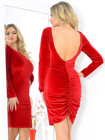 Rochie din Catifea Caprice Red