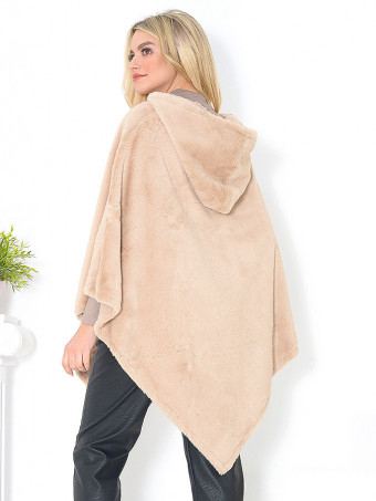 Poncho din Blana Irisha DT06602-04