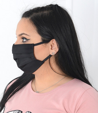 Set 5 Bucati de Masca Faciala Bumbac si TNT Black