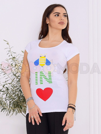 Tricou Dama Teo 9869 White