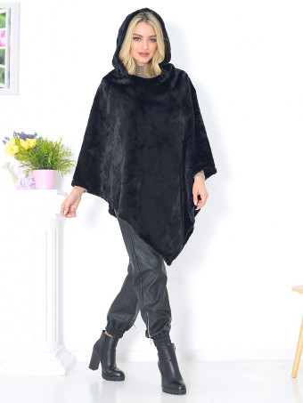 Poncho din Blana Irisha DT06602-09