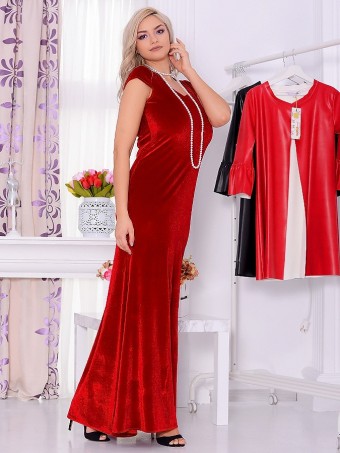 Rochie Lunga din Catifea Selma 02