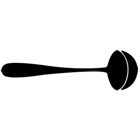 Segno: Polonic inox pentru supiera, L=28 cm
