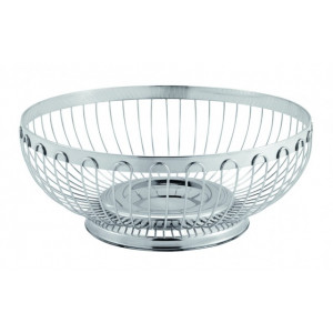 Cos inox pentru paine/fructe, rotund, Ø 21 cm