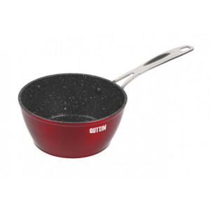 Cratita non-stick 16 cm - si pentru inductie, cu maner, culoare rosie
