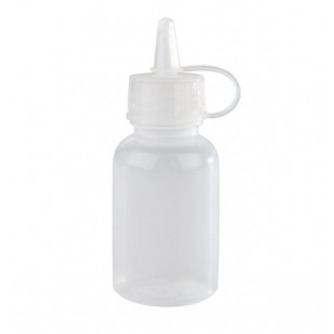 Set 4 mini flacoane polietilena pentru decorat, 30 ml