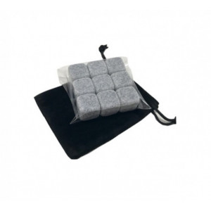 Set 9 cuburi piatra reutilizabile pentru whisky - whisky stones