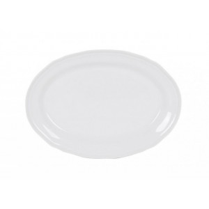 Feuille: Platou oval din portelan, 28x20 cm