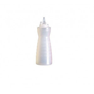 Flacon din polietilena pentru sosuri, 350 ml - alba