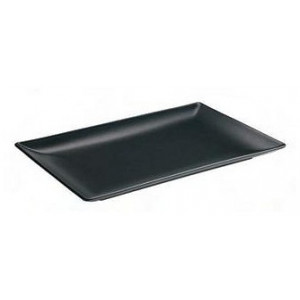 Platou ceramic negru 30x20 cm