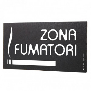 Semn indicator Zona Fumatori, 8x15 cm