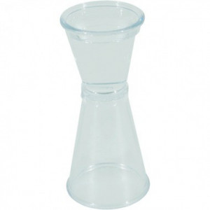 Masura policarbonat gradata pentru bar 20/40 ml (jigger)