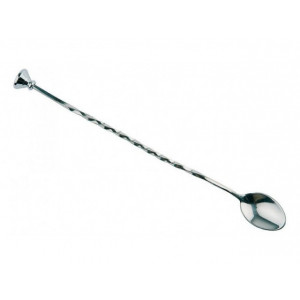 Lingura rasucita pentru cocktail, inox 18/10, 27 cm