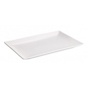 Platou ceramic alb 32x20 cm