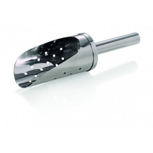 Scafa inox perforata pentru gheata, 18 cm