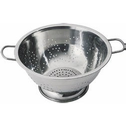 Strecuratoare din inox cu 2 manere si picior, Ø28.5 cm