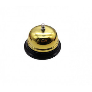 Clopotel receptie din inox, 9.5 cm, auriu