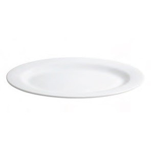 Platou oval din melamina alba, 52x36x4.5 cm