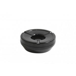 Set 6x scrumiera melamina antivant, culoare neagra; diametru 12 cm