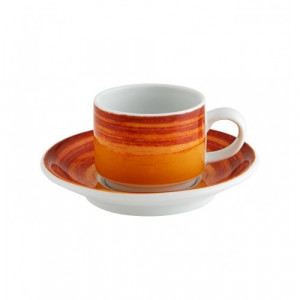Ceasca+farfurioara 85 ml, mandarin