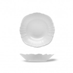 Portelan Bernadotte: Set 6 Salatiere 16 cm - culoare ivoriu