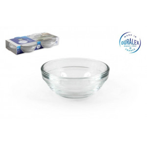 Set 4 boluri din sticla diametru 7.5 cm