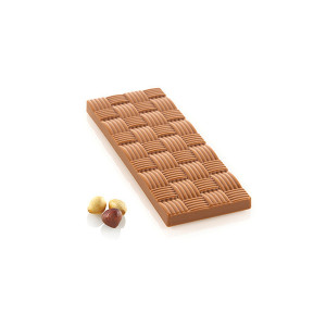 Forma tritan pentru ciocolata, Riga T, 4 tablete de 15x5.5xH 0.9 cm