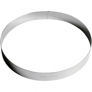 Inel inox tort 30 cm, h=3.5 cm