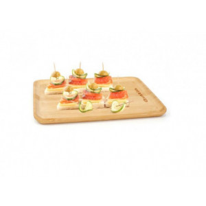 Platou din bambus pentru aperitive, 28x20 cm