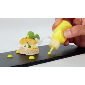 Set 4 mini flacoane PE pentru decorat, 50 ml