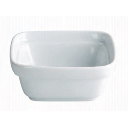 Set 6x Bol rectangular suprapozabil, din portelan, 270 ml