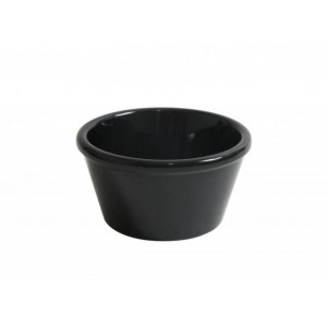 Bol rotund din melamina neagra, cca 55 ml