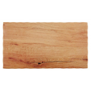 Platou melamina culoare lemn natural, 32.5x17.5 cm