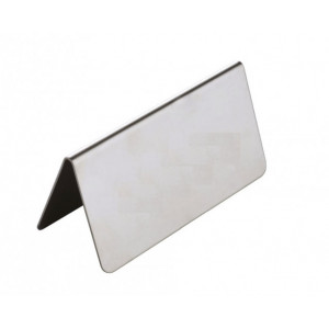 Semn inox inscriptionabil pentru masa 10x4 cm