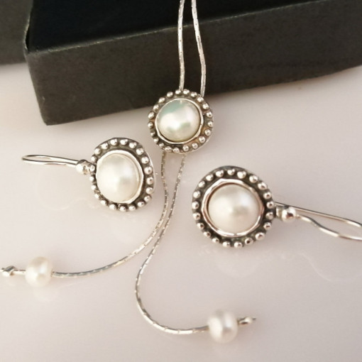 Set argint perla