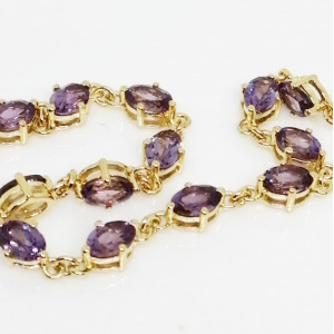 Bratara Nicole -argint placat cu aur si Alexandrit VB032687