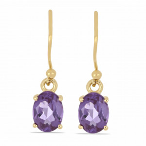 Cercei delicati- MIA-argint placat cu aur- VE015246-alexandrit
