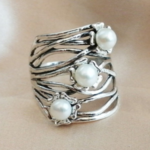 Inel argint R11700 perle