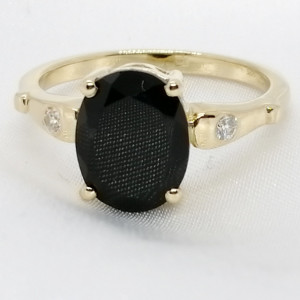 Inel LUCY-argint placat si aur - VR016816 onix