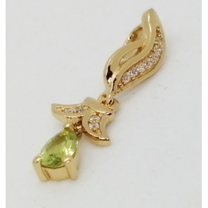 Madison- Pandantiv argint placat cu aur galben -VP027579-peridot