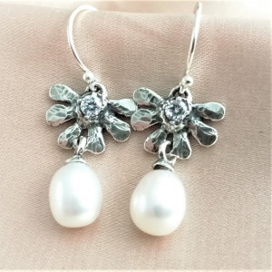 Cercei argint- perla- E9766