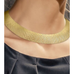 Colier masiv Cleopatra -argint placat cu aur -CTOM0103PL84G