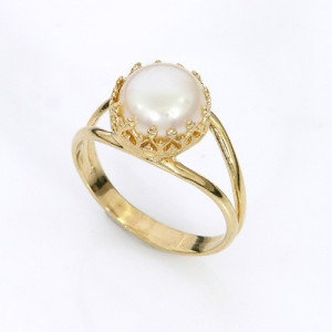Inel goldfilled perla 101911