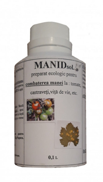 MANID - produs ecologic impotriva manei la legume (tomate, castraveti, vita-de-vie, etc.)